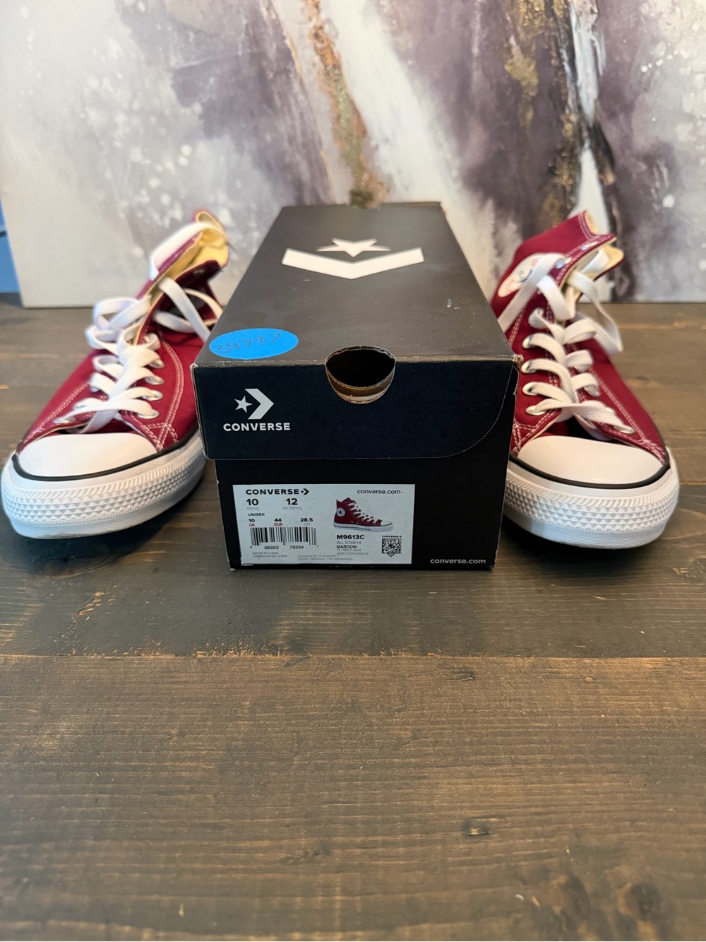 Classic Converse Chuck Taylor All Star High Tops in Maroon